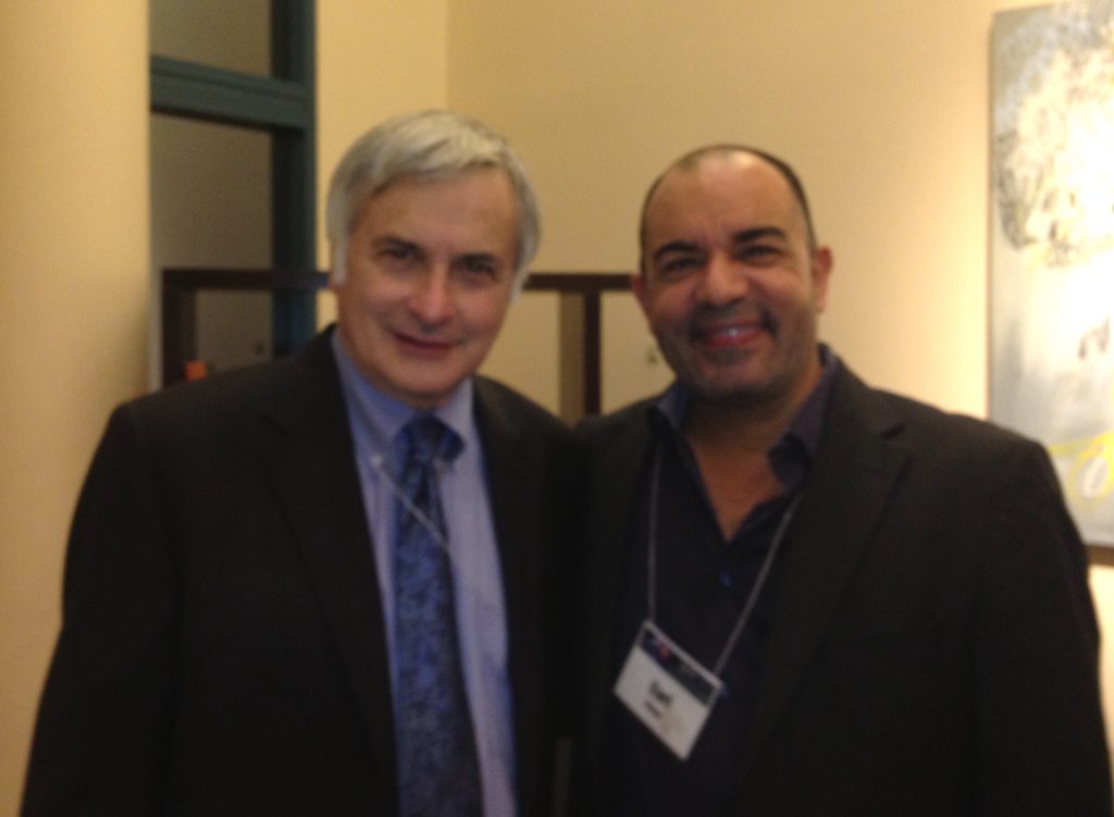 Carl Kruse with Seth Shostak -SETI